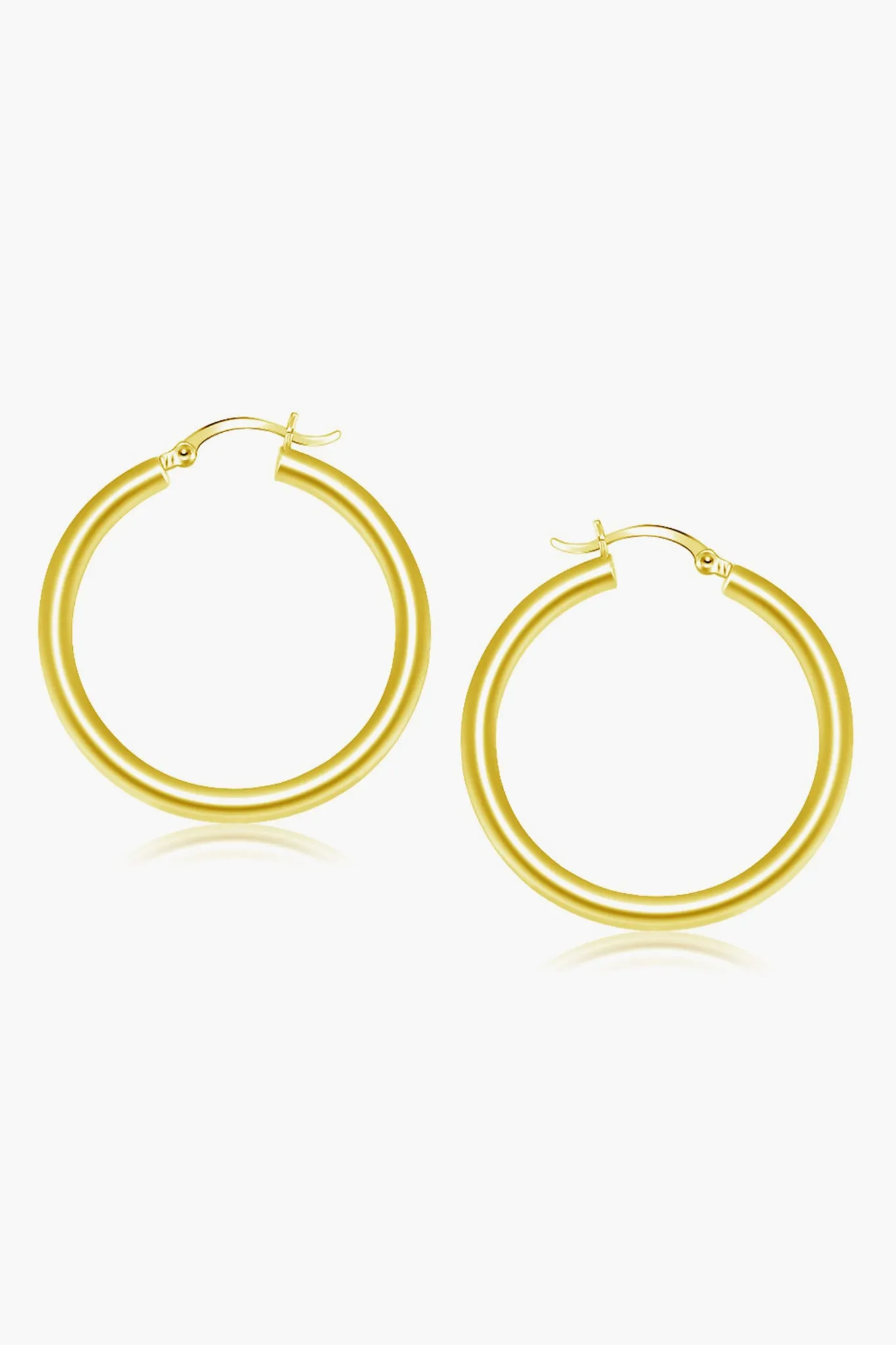 14k Gold Classic 40mm Hoop Earrings