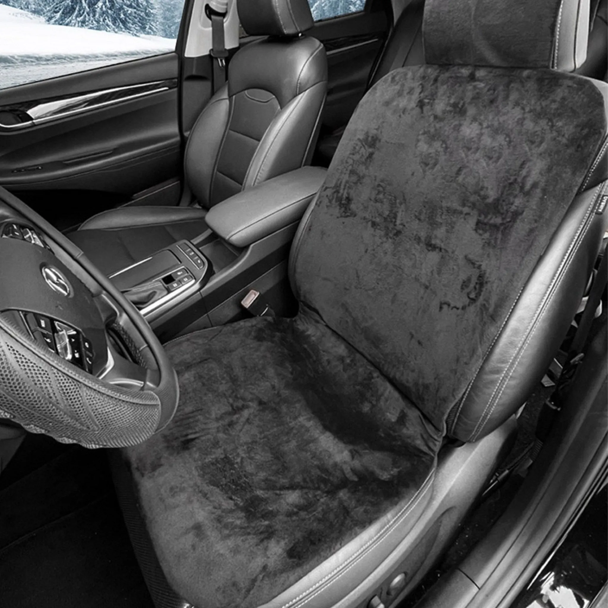 2023 Model Luxury Korean Vehicle Front and Rear Velvet Heated Seat Cushions, 12V Exclusive - 🏆 #55 - Automotive Accessories - Best of December