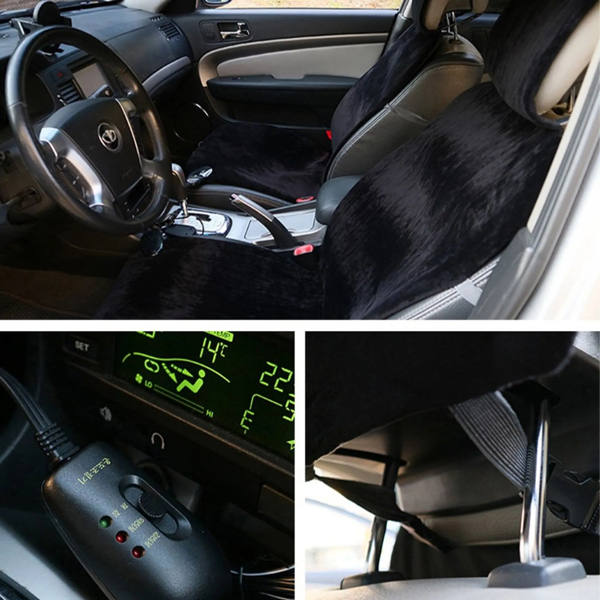 2023 Model Luxury Korean Vehicle Front and Rear Velvet Heated Seat Cushions, 12V Exclusive - 🏆 #55 - Automotive Accessories - Best of December