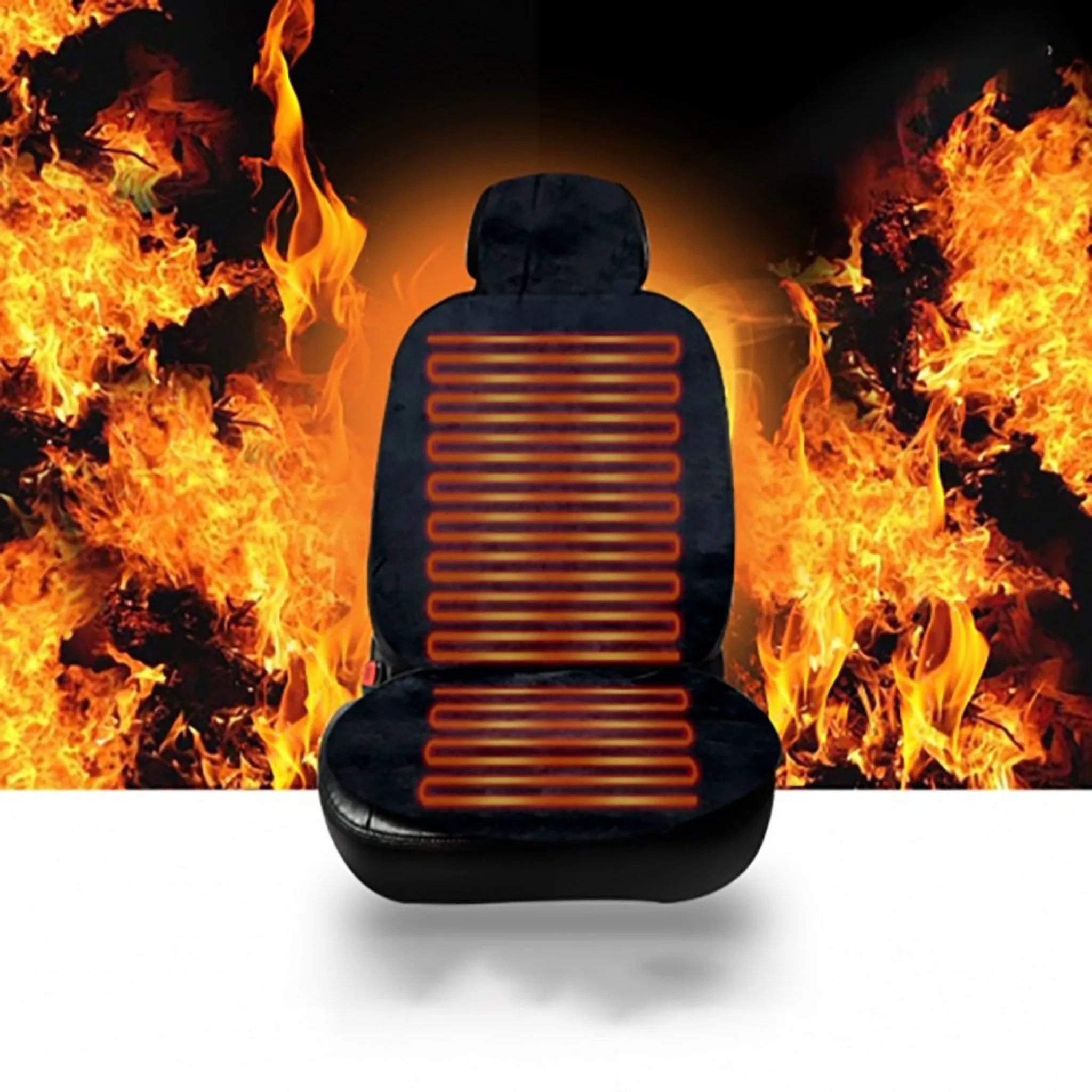 2023 Model Luxury Korean Vehicle Front and Rear Velvet Heated Seat Cushions, 12V Exclusive - 🏆 #55 - Automotive Accessories - Best of December