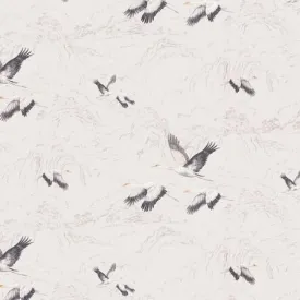 Animalia Silver Wallpaper