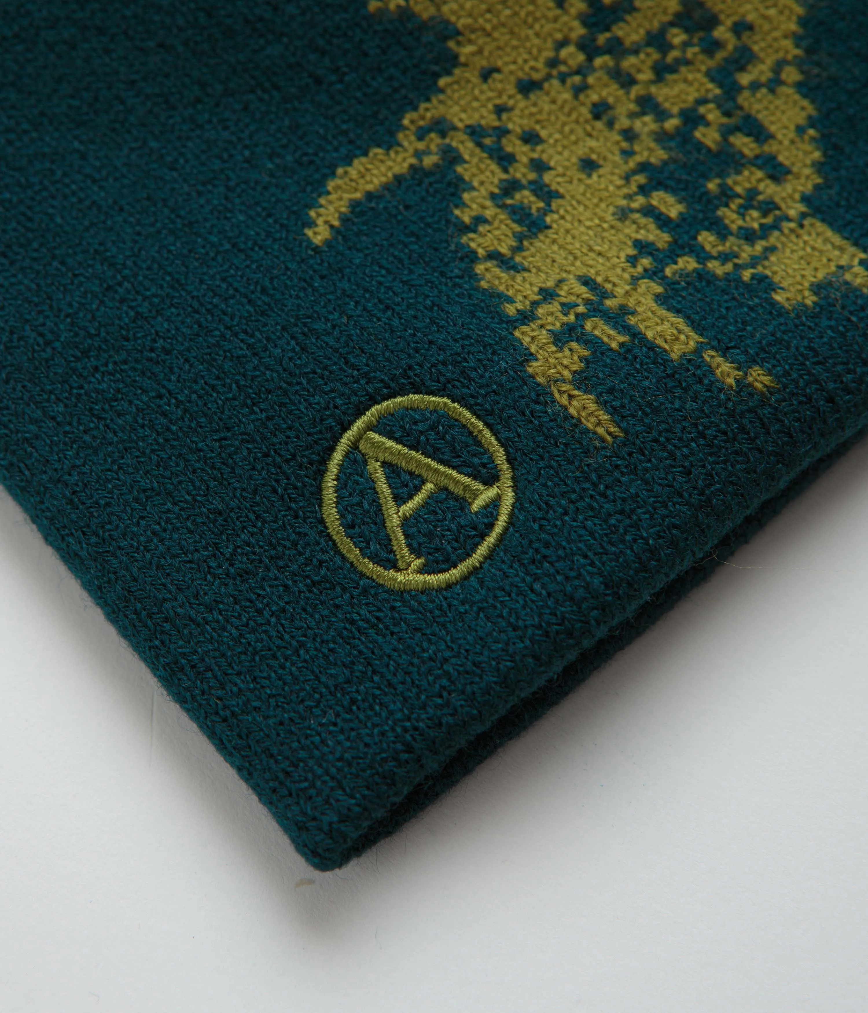Aries Skeletor Skull Beanie - Petrol