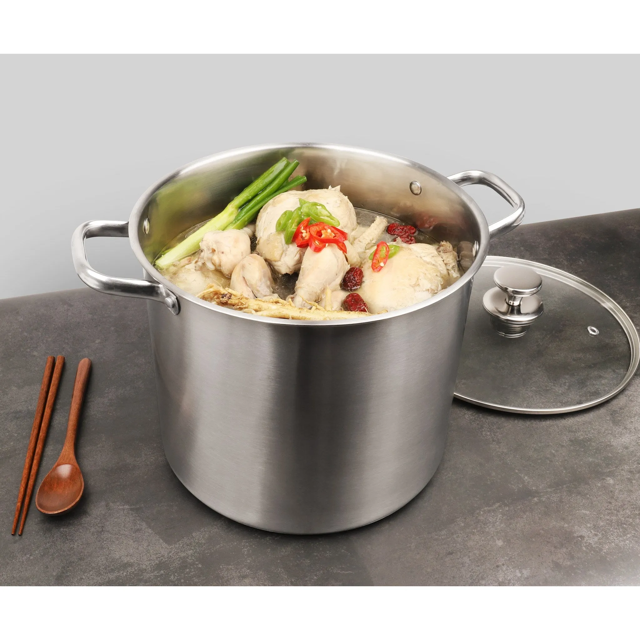 Billy Bean Stainless Steel Gomtang Pot (Induction Compatible) - Gomtang / Multi-Purpose Pot - 🏆 #93 - Kitchen Essentials - Best of December