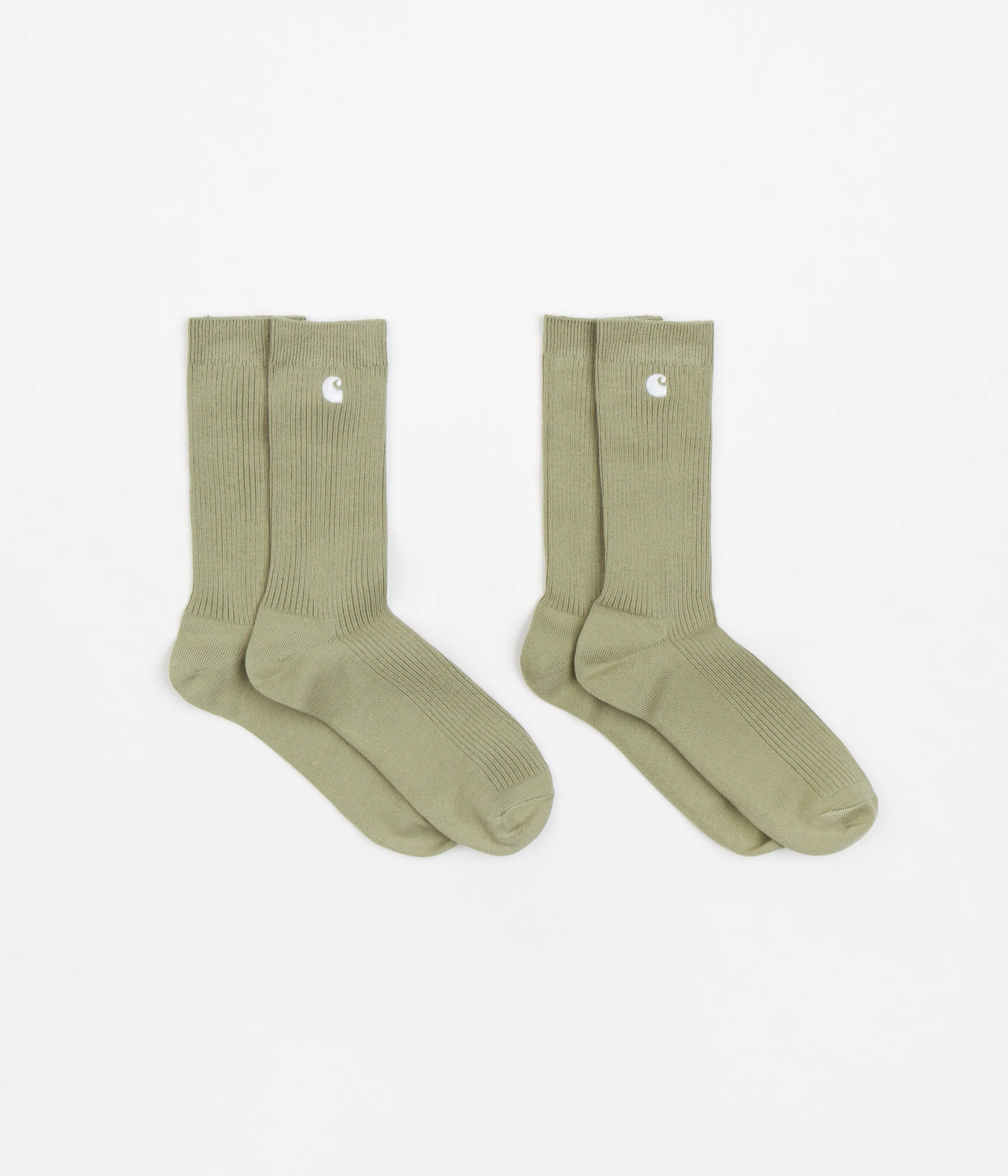 Carhartt Madison Socks (2 Pack) - Yucca / White