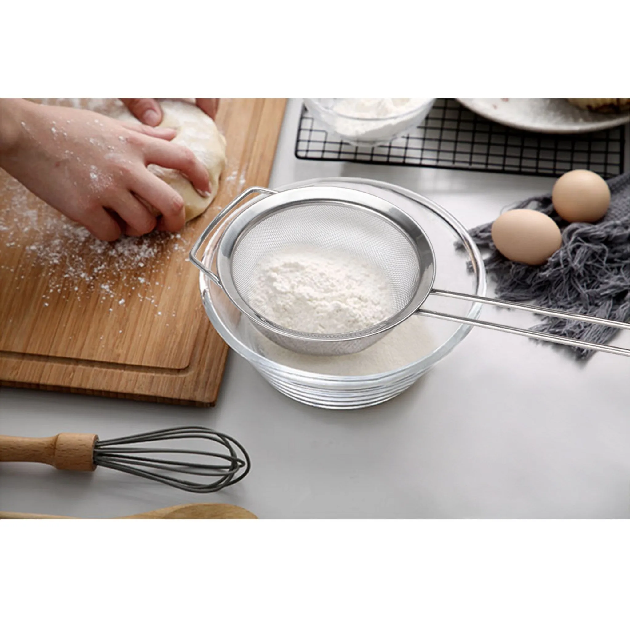 Comet Home Stainless Steel Strainer Set - Skimmer/Colander - 🏆 #52 - Kitchen Essentials - Best of December
