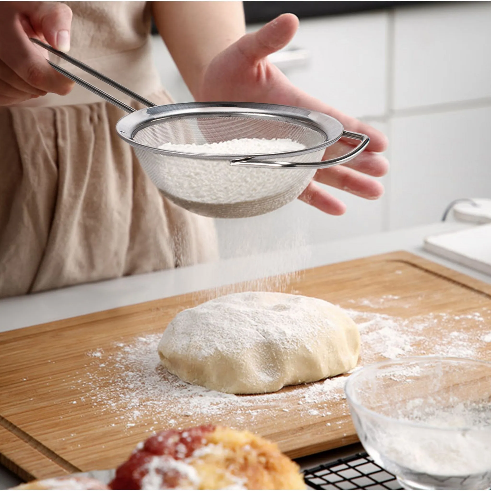 Comet Home Stainless Steel Strainer Set - Skimmer/Colander - 🏆 #52 - Kitchen Essentials - Best of December