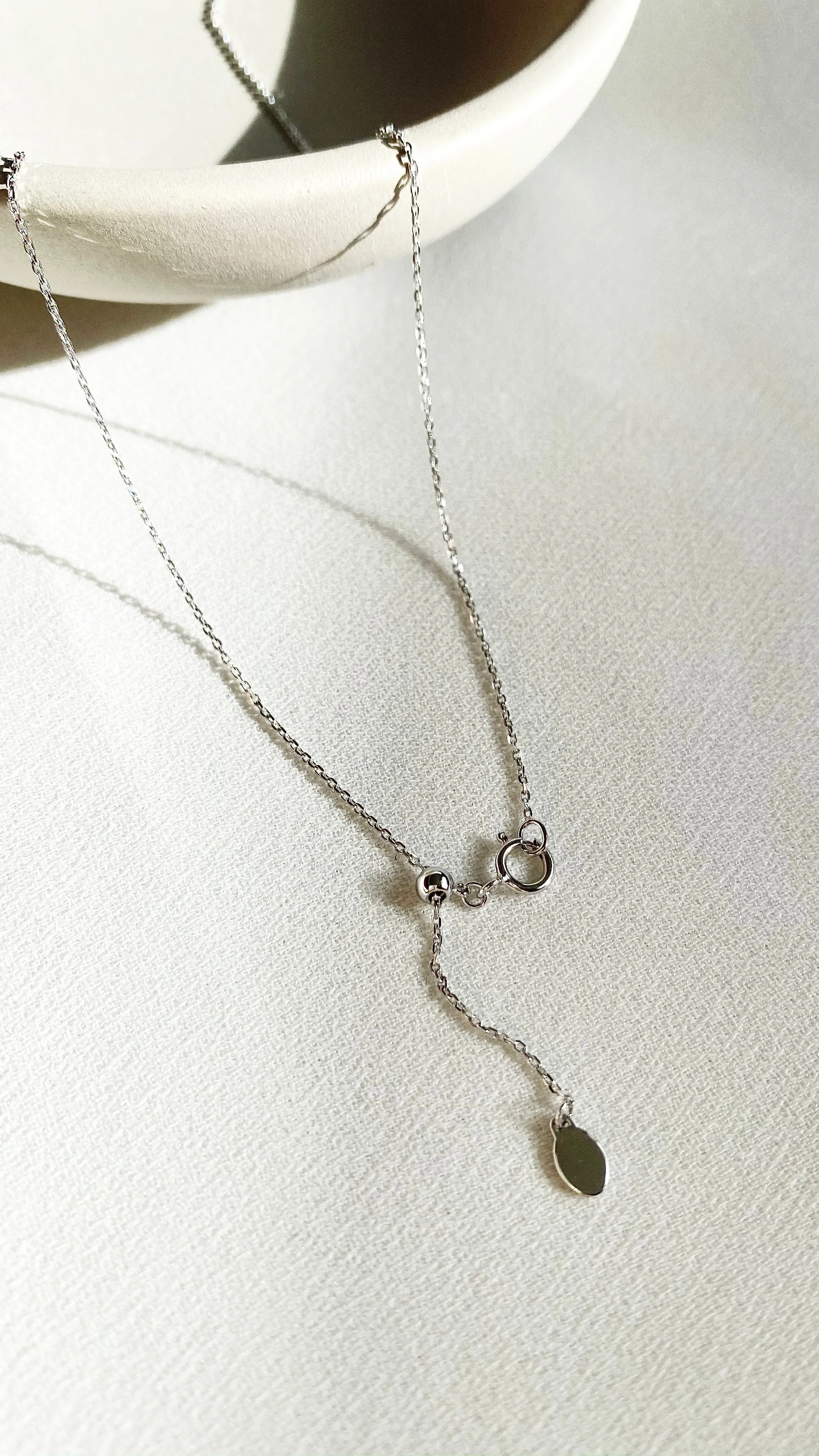 Cory Necklace 0.50ct Sapphire 18K White Gold