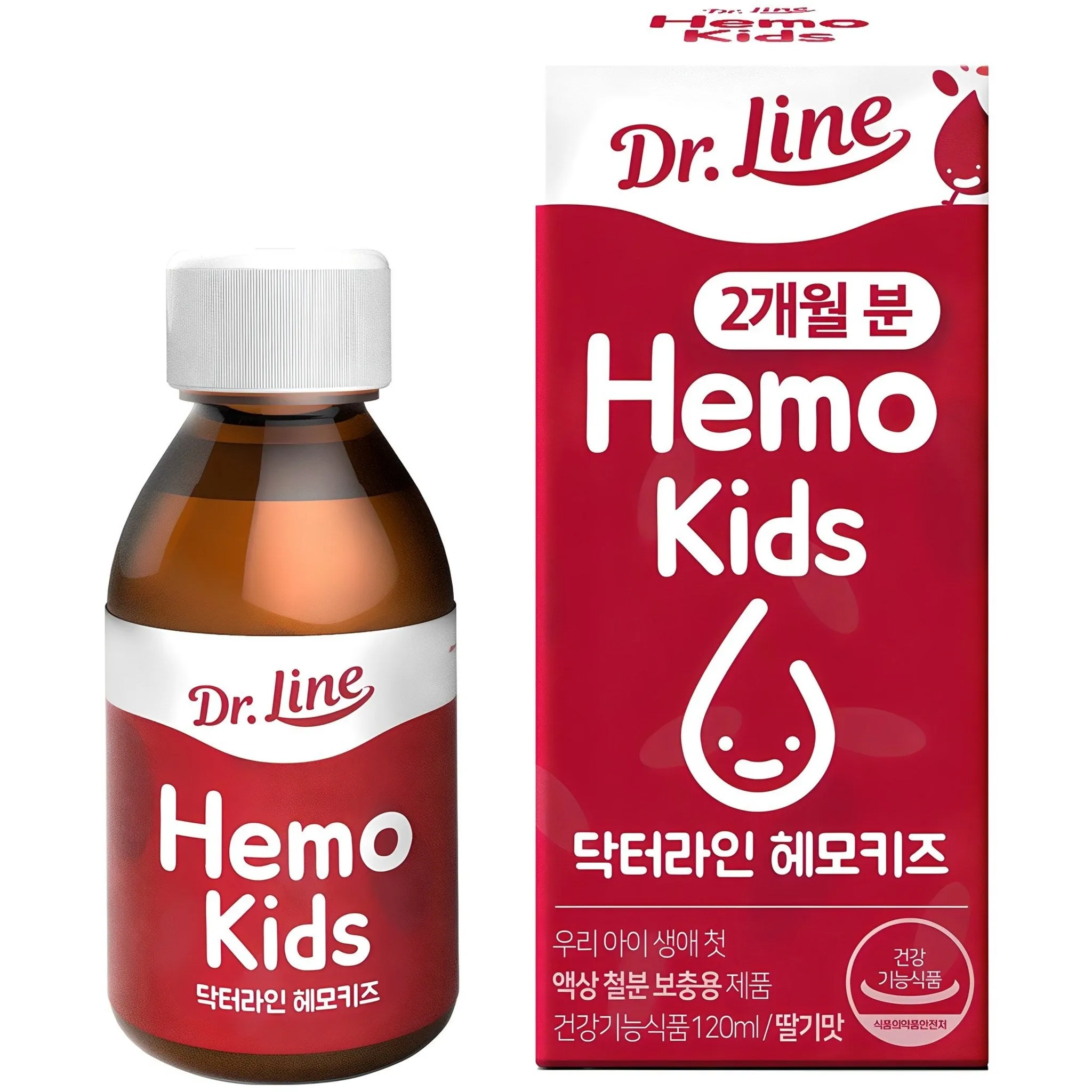 Dr. Line HemoKids Iron Supplement for Children, Strawberry Flavor, 120ml, 1 Unit - 🏆 #79 - Maternity/Baby/Kids - Best of December