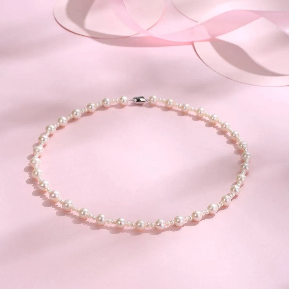 Elegance Freshwater Pearl Beaded Necklace