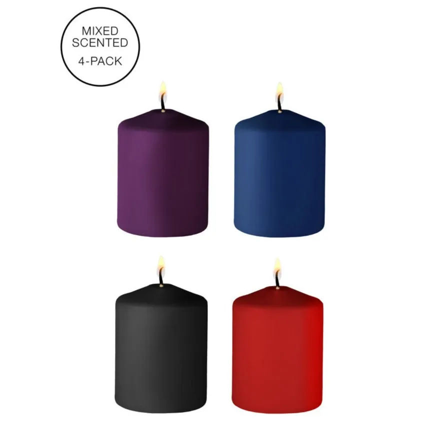 Ouch Mixed Scented Tease Candles 4 Pack