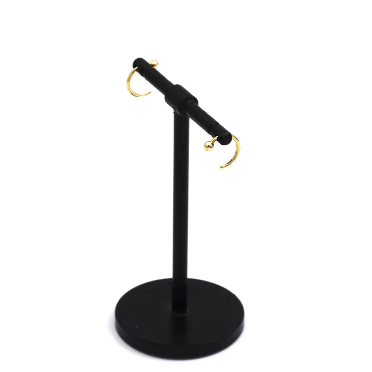 Real Gold 2MM Ball Hook Earrings Set - Model 3814 E1907