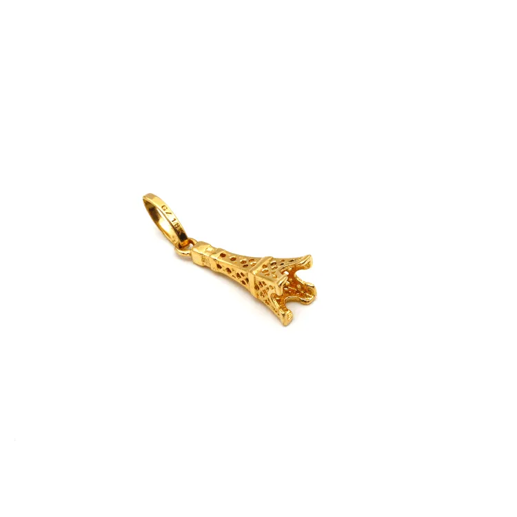 Real Gold Eiffel Tower Pendant 2301 P 1843
