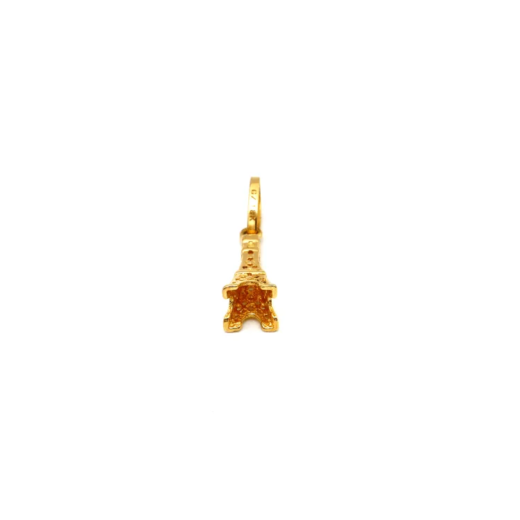 Real Gold Eiffel Tower Pendant 2301 P 1843
