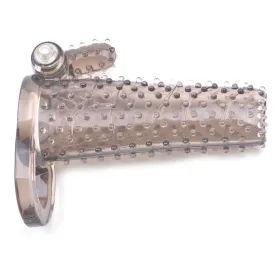 Sleeve With Bumps And Bullet Vibrator Black