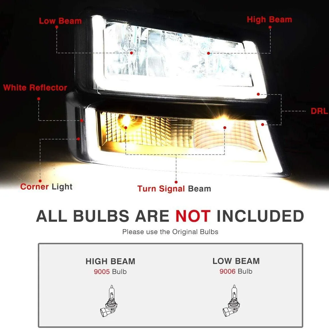 YITAMOTOR Reviews 2003-2007 Chevy Silverado Headlights