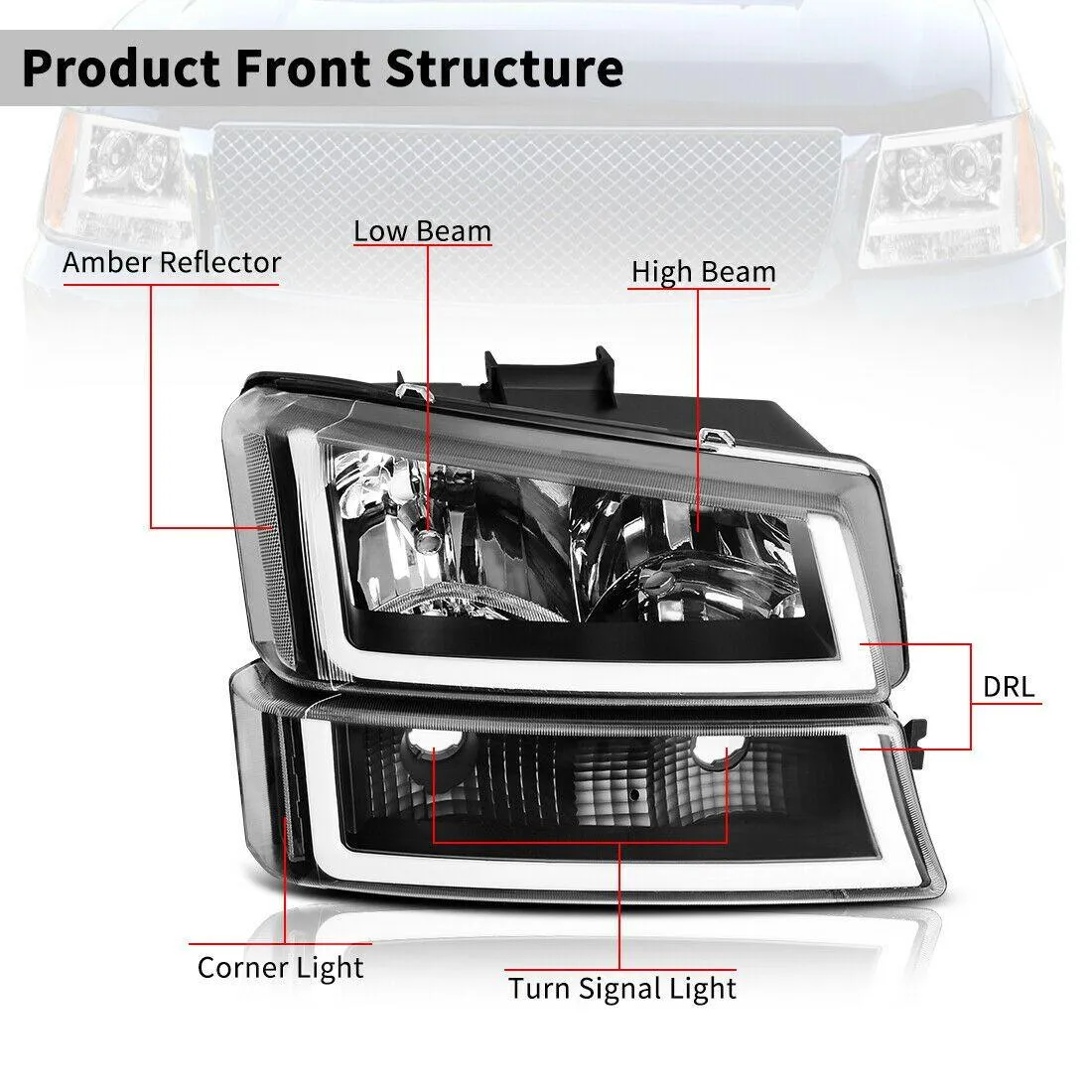YITAMOTOR Reviews 2003-2007 Chevy Silverado Headlights