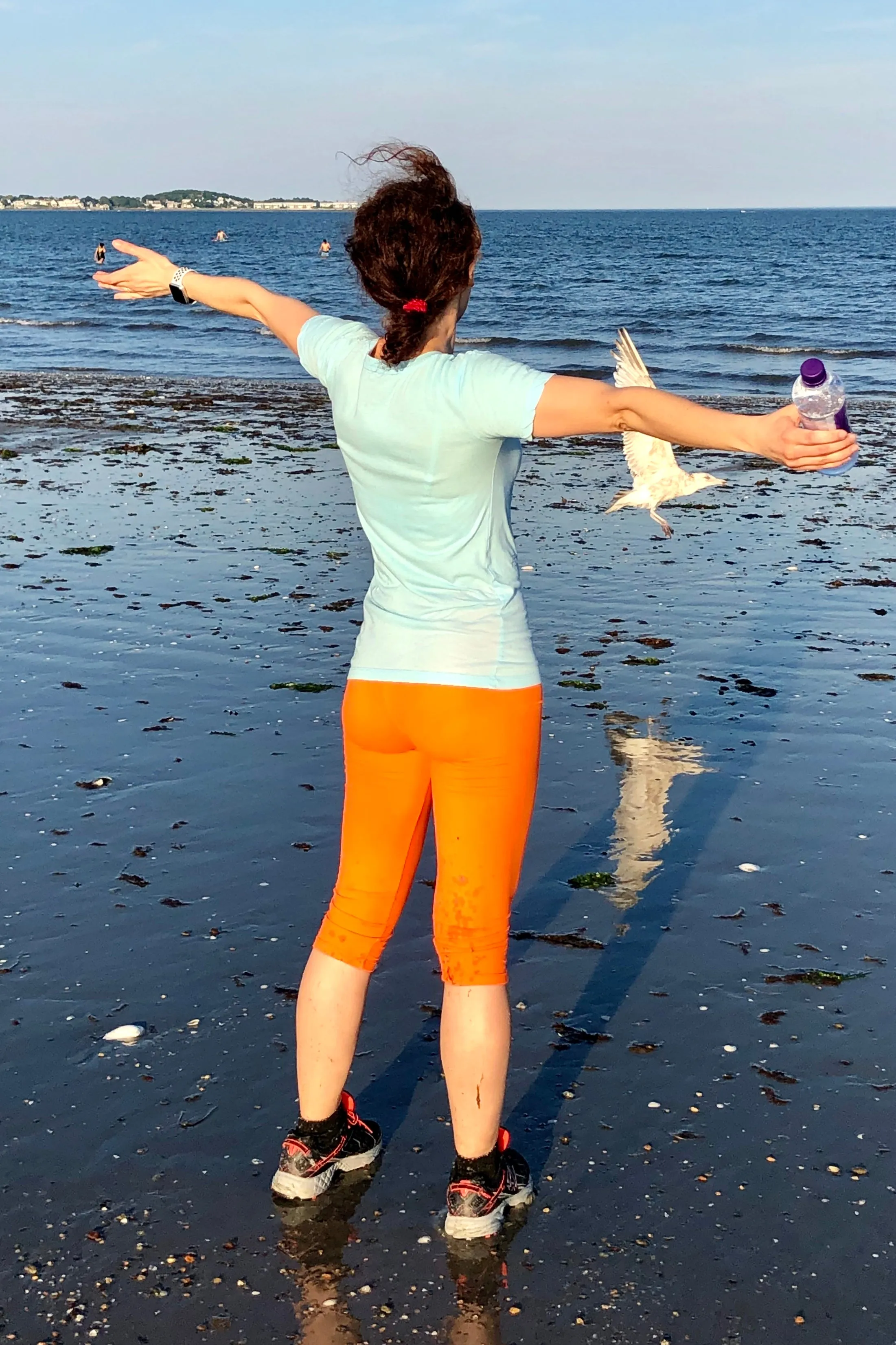Yoga Waist 3" Solid Color Capris ONE SIZE